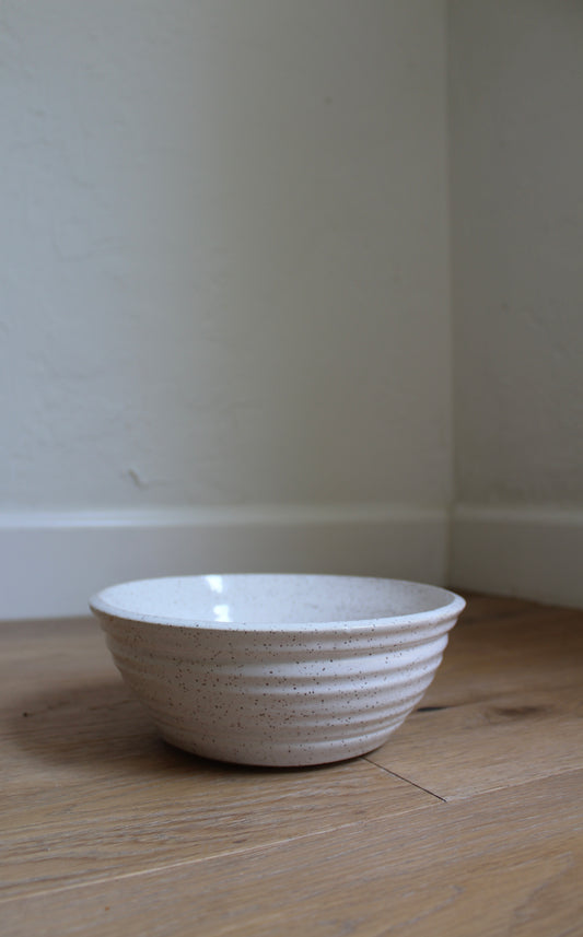 Speckled White Bowl