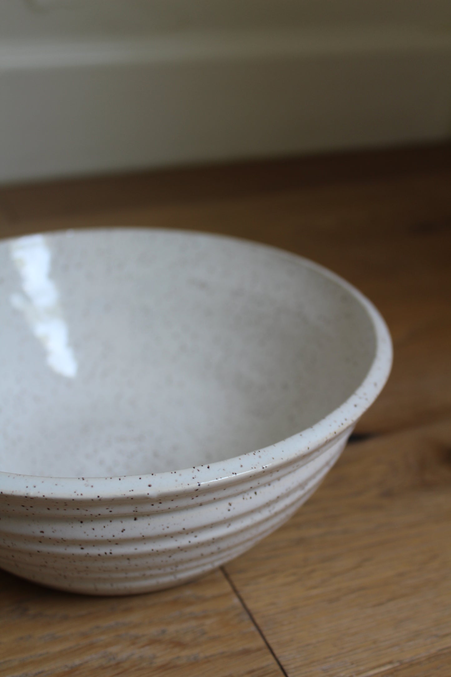 Speckled White Bowl